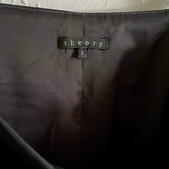 Theory Dark Navy Blue Wool Blend Pencil Skirt Women’s Size 2 *flawed - Picture 7 of 10